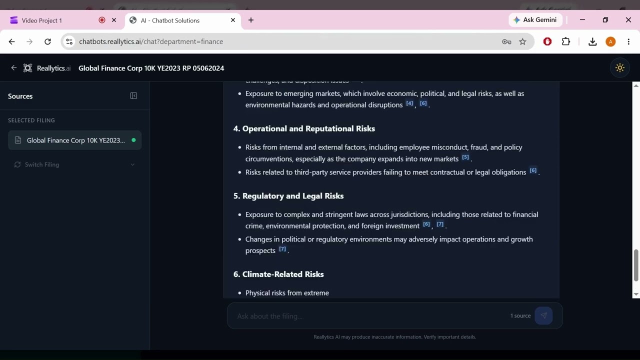 Finance Chatbot Assistant